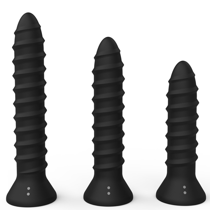 Variable Speed Intense Spiral Vibrator G-Spot Vibrator Threaded Stimulation DF286